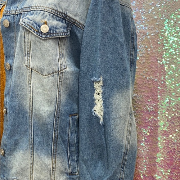 Plus Size Denim Jacket - Picture 5 of 6